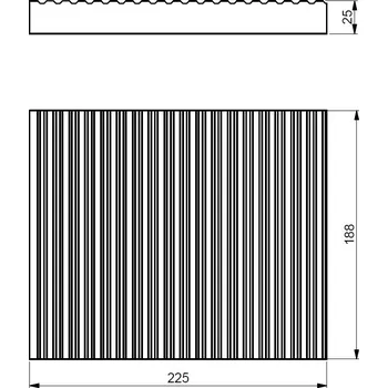 Krbová kamna NDV-000111 - FL09K08 - Flamingo DELUXE - Vermikulitová deska 188x225 poz. 6