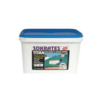 barva na kov Sokrates Titan základní a vrchní barva na střechy 5kg 0840 červenohnědý