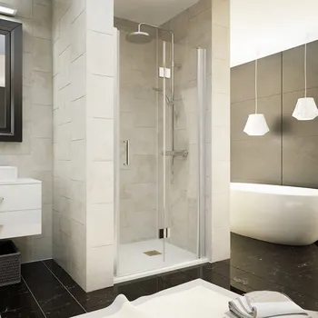 Sprchové dveře Aquatek DYNAMIC B8 95 - Sprchové dveře zalamovací 92-95cm, čiré sklo