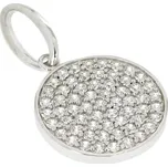 Zlatnictví U Kostela Stříbrný přívěsek s bílými kamínky AP6756 309466124