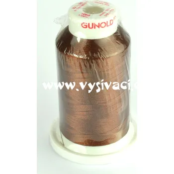 Nit vyšívací nit Gunold Sulky hnědá 1058, návin 1000m, viskóza Jednotka: 1 kón návin 1000m
