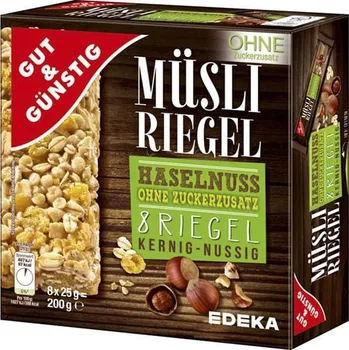 G&G Müsli tyčinky s lískovými ořechy 8x25g