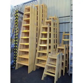 Žebřík ALVE 2812 Dřevěný žebřík dvoudílný / štafle / 2812 + SERVIS EXCLUSIVE