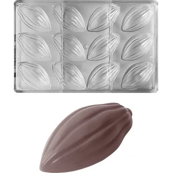 Forma na pečení Forma na pralinky párovací (kakaový bob 30g) 3x4 tvary/forma