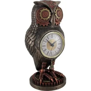 Hodiny Steampunk mechanická sova hodiny
