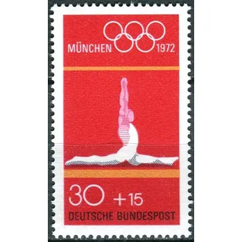 Poštovní známka (1972) MiNr. 721 ** - Německo - Letní olympijské hry, Mnichov (IV) - Gymnastika