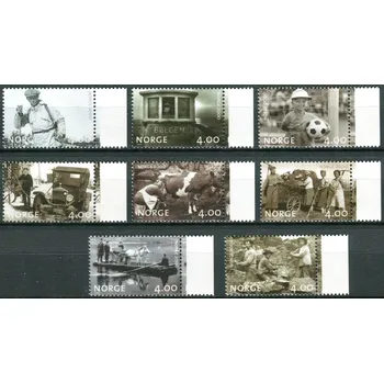 Poštovní známka (1999) MiNr. 1321 - 1328 ** - Norsko - Milénium (II): Obrazy každodenního života