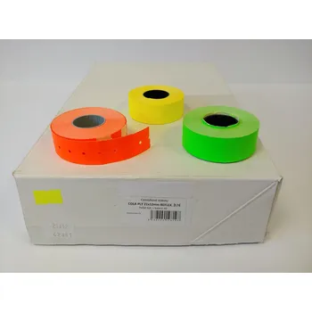 Samolepící etiketa Etikety do kleští COLA-PLY 22 x 12 mm, signální - 6 roliček