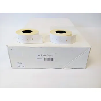 Samolepící etiketa Etikety do kleští COLA-PLY 22 x 12 mm, bílé - 6 roliček