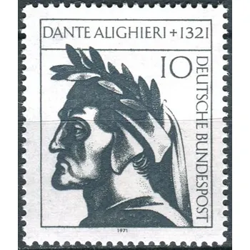 Poštovní známka (1971) MiNr. 693 ** - Německo - 650. výročí úmrtí Dante Alighieri