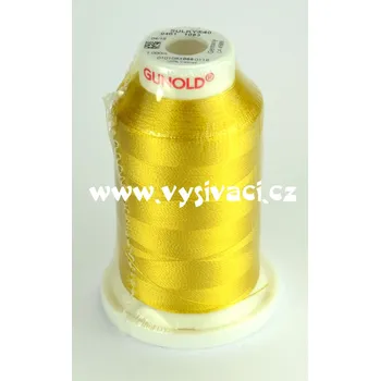 Nit vyšívací nit Gunold Sulky žlutá 1083, návin 1000m, viskóza Jednotka: 1 kón návin 1000m