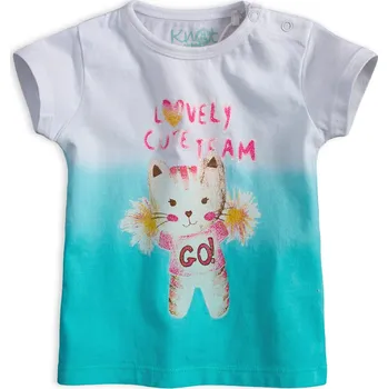 Dívčí tričko KNOT SO BAD CUTE TEAM tyrkysové Velikost: 62