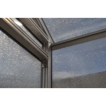Průsvitná krytina Polykarbonátová deska na skleník PROFI čirá 16 mm 1,05 x 2 m