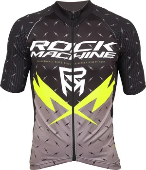 cyklistický dres Rock Machine XC Flash šedý