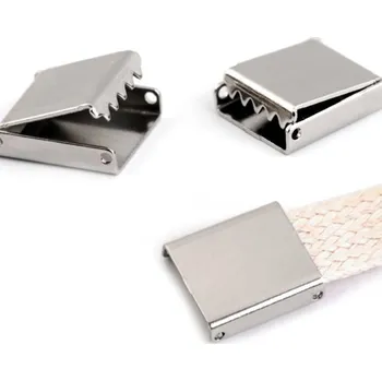 L794 Koncovka na plochou šňůrku 10 mm - platina