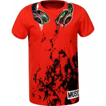 Chlapecké tričko GLO STORY CHLAPECKÉ TRIČKO "HEADPHONES 2" Barva: bílá, Velikost: 110