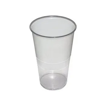 Jednorázové nádobí Kelímek plastový 0, 5 lt., transparentní , přebal 50 ks
