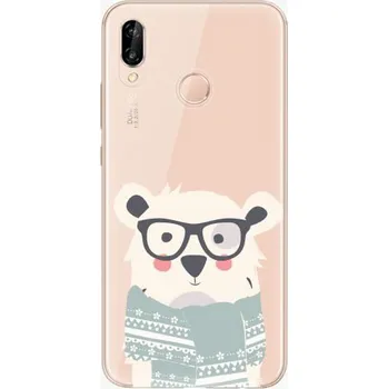 Pouzdro na mobilní telefon iSaprio Bear with Scarf pro Huawei P20 Lite