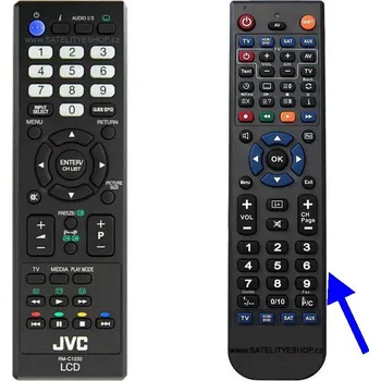 JVC RM-C1232 dálkový ovladač náhradní