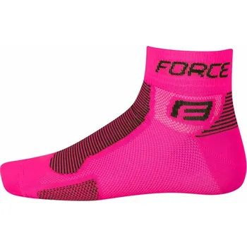 Pánská móda Force ponožky FORCE1 růžovo-černé - L-XL / 42-47