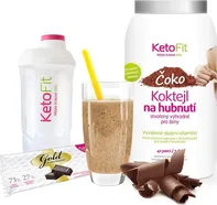 KetoFit Proteinový koktejl 1,26 kg čokoládový