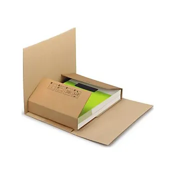 Obalový materiál Křížové obaly na knihy 230x150mm, hnědé - Balení po 50 ks