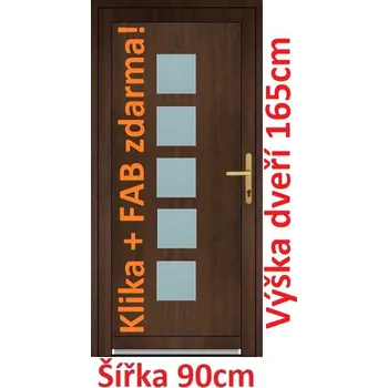 Vchodové dveře Vchodové plastové dveře Soft Lucy 90x165 cm - Akce!