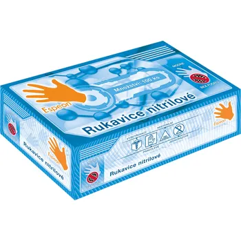 Espeon nitrilové rukavice nepudrované modré 100 ks, L