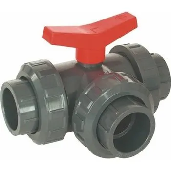 Ventil Kulový třícestný ventil PVC - 50mm L