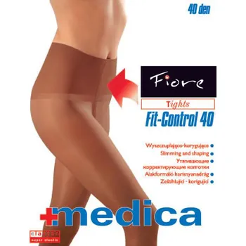 Dámské punčochy FIT CONTROL 40den-punčochové kalhoty Fiore black-černé 2-S