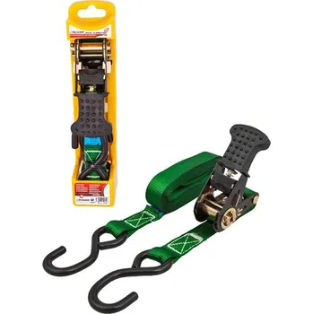 Upínací popruh 4Cars Popruh upínací s ráčnou, 5m - 500kg a dvěmi kovovými háky