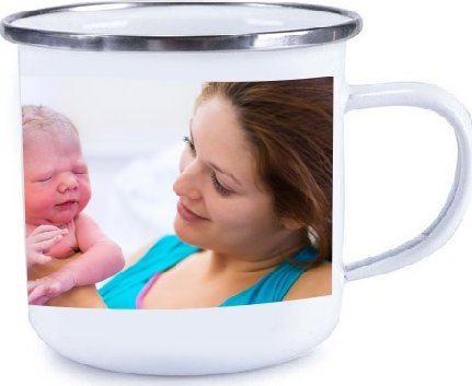 Plechový hrnek s ∞ fotografií a textů 330 ml