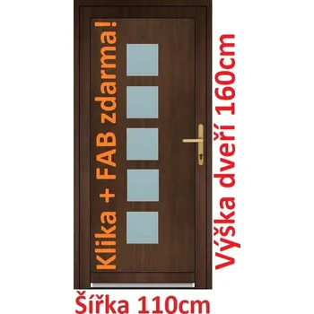 Vchodové dveře Vchodové plastové dveře Soft Lucy 110x160 cm - Akce!