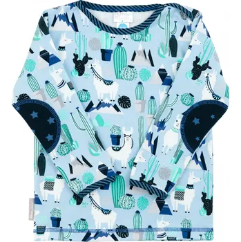 Dětská móda bavlněné tričko "lama modrá"