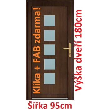 Vchodové dveře Vchodové plastové dveře Soft Lucy 95x180 cm - Akce!