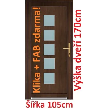 Vchodové dveře Vchodové plastové dveře Soft Lucy 105x170 cm - Akce!