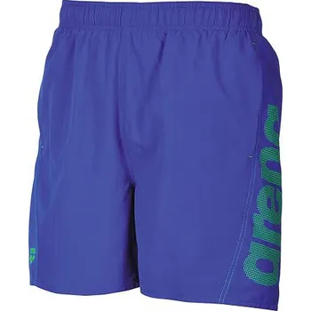 Pánské plavky ARENA Fundamentals Logo Boxer Blue green Velikost: XXL