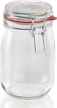 Zavařovací sklenice Leifheit 03193 zavařovací sklenice s klipem a těsnící gumou 1,14 l