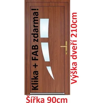 Vchodové dveře Vchodové plastové dveře Soft Daniel 90x210 cm - Akce!