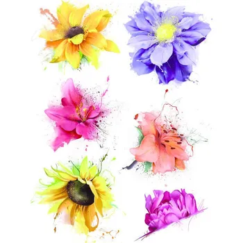 Samolepící dekorace Samolepka na zeď květiny 65 x 85 cm F 1058