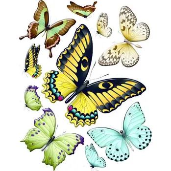Samolepící dekorace Samolepka na zeď motýli 65 x 85 cm F 1069