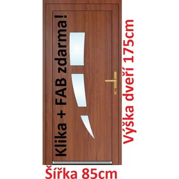 Vchodové dveře Vchodové plastové dveře Soft Daniel 85x175 cm - Akce!