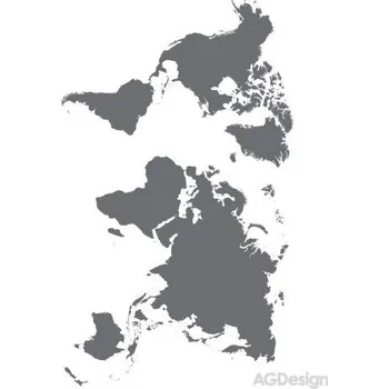 Samolepící dekorace Samolepka na zeď mapa světa 65 x 85 cm F 1041