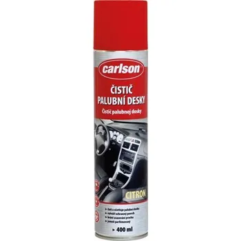 Autošampón Cockpit spray 400ml Carlson mandarinka - aerosol přípravek chrání a obnovuje povrchy plastů v interiéru