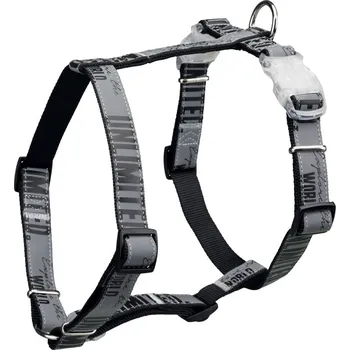 Postroj pro psa Trixie Explore 52-75 cm/25 mm reflexní černý