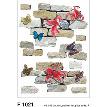 Samolepící dekorace Samolepka na zeď motýli na zdi 65 x 85 cm F 1021