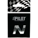 Lampa Italy Samolepící 3D písmeno N 18mm chromované písmena, čísla a symboly