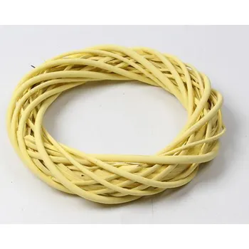 Věnec proutí - kruh 24 cm žlutý
