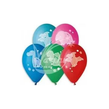 Kulatý potisk Dinosauři (4ks)