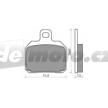 Brzdová destička Ducati ST3 1000 2004-2007 brzdové destičky zadní NHC CU-1